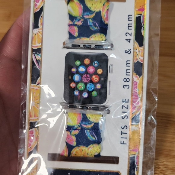 SIMPLY Southern Scrunch Bandies Apple 38mm to 42mm Zest Design - Picture 2 of 4